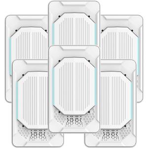 2026 Upgraded Plug in Air Purifiers Air Ionizers for Dust Mites, Odor Eliminator for Home with Negative Ion Generator, Quiet Portable Air Freshener Plug In for Bedroom,Office,Smoke,Dust (6Pack)