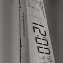 JALL 30" Large Digital Wall Mount Clock with Remote Control, Alarm, Huge Giant Big LED, Countdown, Auto DST, Temperature for Living Room Classroom Desk, Xmas, Birthday Gift, White