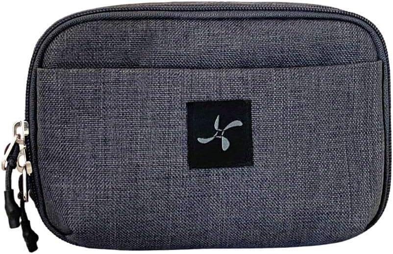 Sugar Medical Insulated Diabetes Supply Bag  Glucose Meter Case & Diabetic Organizer | Crossbody or Belt Bag for Insulin, Test Strips, Lancets & More. (Grey)