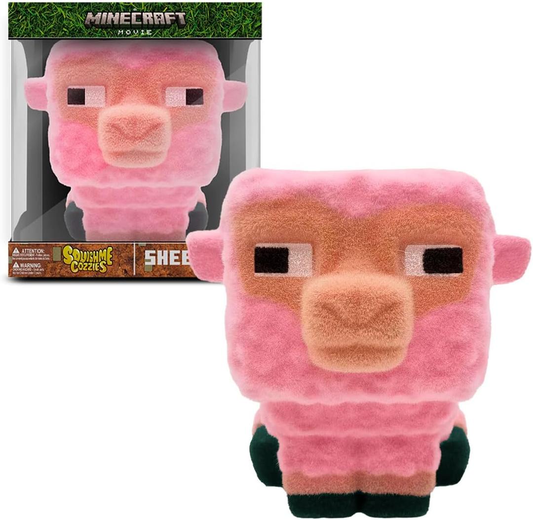 Minecraft Mighty Mega Squishme (Pink Sheep Cozie), 12 inches
