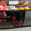 BIG RED T46002A Torin Steel Jack Stands: Double Locking, 6 Ton (12,000 lb) Capacity, Red, 1 Pair