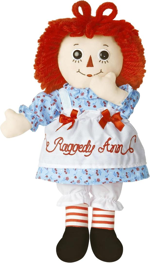 Aurora Timeless Raggedy Ann & Raggedy Andy Raggedy Ann Classic Stuffed Doll - Cherished Memories - Lasting Play - 12 Inches