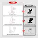 Flag Pole for Outside-6ft with Plastic Decorative Finial, White Flagpole Kit with Metal Holder, Two Tangle-Free Flag Pole Rings for House, Porch, Yard