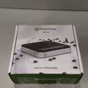 Maestri House Mini Coffee Scale with Timer, USB-C Rechargeable Espresso Scale, 2kg/0.1g Accurate Scale for Espresso and Pour-Over Coffee, Portable Digital Kitchen Scale with Auto Timer (Black&Silver)