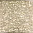 Snowkingdom Gold Placemats Set of 4, Golden Vinyl Rectangle Metallic Wipeable Place mats, Washable Easy Clean Non Slip Stain Resistant Hollow Kitchen Dining Table Mats for Wedding Party Decoration