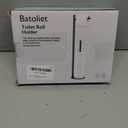 Toilet Paper Holder Stand, Bathroom Toilet Paper Roll Holder Stand with Reserve, Standing Toilet Paper Holder with Storage (Black)