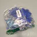 Whaline 48Pcs Christmas Snowflake Hanging Ornaments Glitter Assorted Blue Silver Winter Snow Flake Christmas Tree Decor Xmas Plastic Snowflakes for Wonderland Holiday Home Party DIY Craft Decor, 3.9in