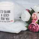 2 x Best Friend Bestie Birthday Gifts for Women Friendship Gifts Scented Candle, Funny Christmas Holiday Present Ideas for Her, Friends Female, BFF, Bestie, Sister (I'd Shank)