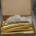 Asee'm 8.5FT Gold Wedding Arch Round Backdrop Stand Large Circle Metal Floral Balloon Frame for Party Anniversary Birthday Graduation Valentine Ceremony Decorations