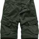 Basoteeuo Mens Cargo Shorts Casual Lightweight with Multi Pockets Summer Outdoor Work CargoShorts, Size 34