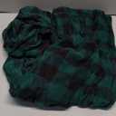 COLORFULLEAF Christmas Onesie Pajamas Adult Family Couples Matching Plaid Hoodie Suit Zipper Fleece Pj For Women and Men