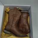 Rollda Kids Cowboy Boots for Boys Girls Western Square Toe Cowgirl Boots with Walking Heel (Toddler/Little Kid/Big Kid) 8
