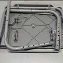 Adjustable TV Tray Table - TV Dinner Tray on Bed & Sofa, Comfortable Folding Table with 6 Height & 3 Tilt Angle Adjustments (Gray) (Grey)