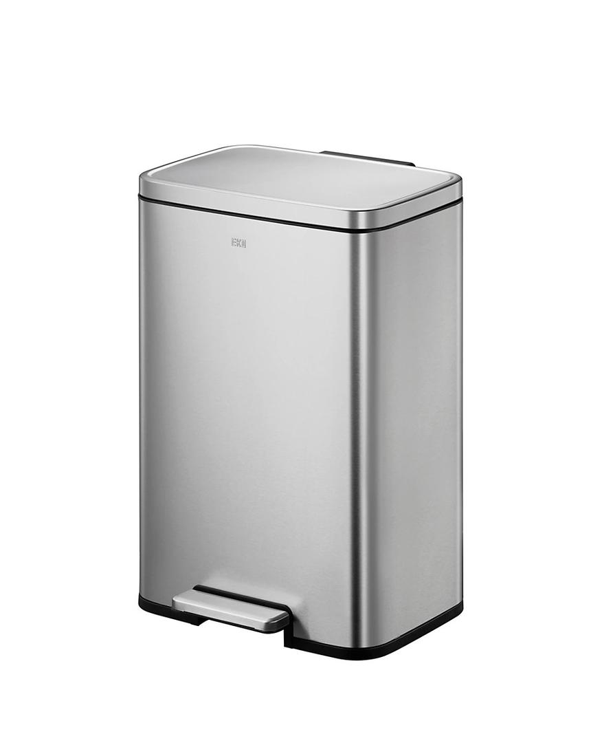 EKO Madison Matte Stainless 50 Liter/13.2 Gallon Step Trash Can w/Inner Liner - Fingerprint Resistant Finish