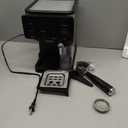 XIXUBX Espresso Machine with Grinder, PID & Programmable Settings, Black