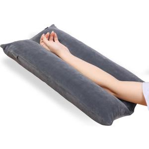 Arm Elevation Pillow Shredded Memory Foam Filled Arm Stabilizer Elevation Pillow for Swelling and Circulation Pain Relief for Shoulder Surgery and Leg Injury Washable Cover, Medium: 20.5"X11.8"X3"