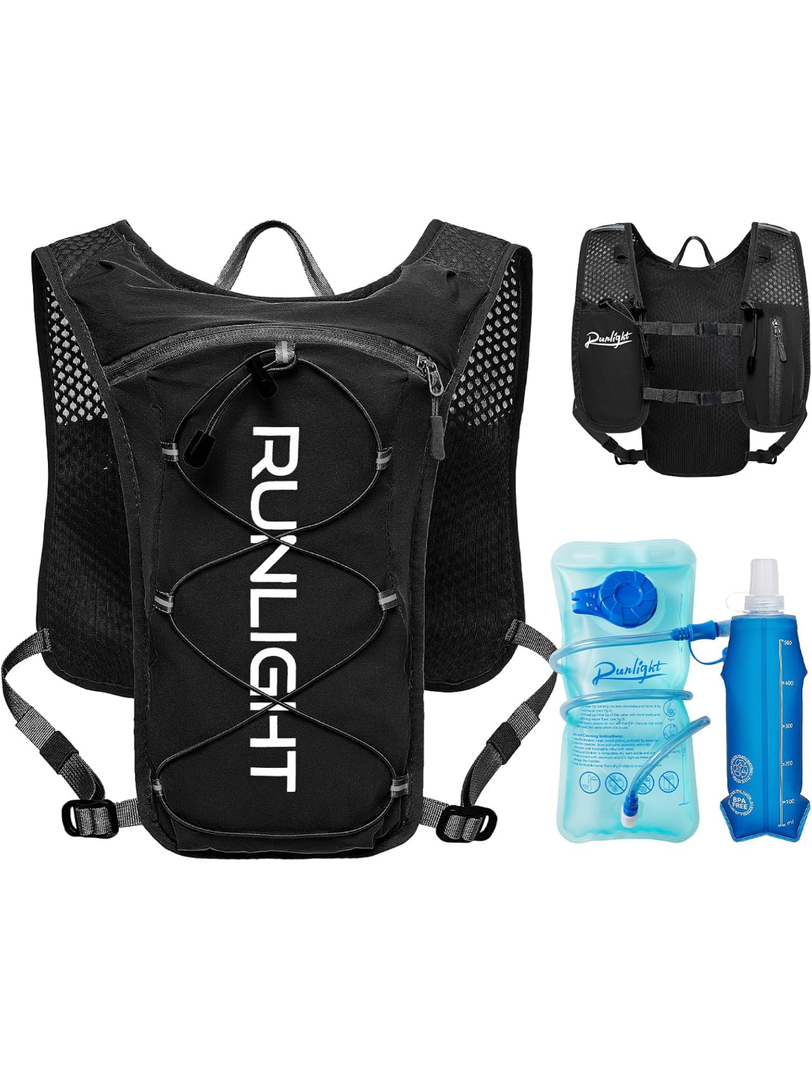 Running Vest for Women Men Lightweight Hydration Backpack Pack with 1.5L Water Bladder Bag Hydro Daypack for Hiking,Trail,Skiing,Camping,Cycling,Race,Marathon