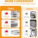 42L Medium Collapsible Plastic Laundry Basket with Handles, Foldable Laundry Basket Hamper, Pop Up Storage Container Organizer for Washing Storage (Gery, 17 Inch * 13 Inch * 15 Inch)