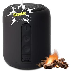 Bass-Boosted Electric Fireplaces Crackler Sound Box,Fire Crackling Speaker Machine,Rechargeable Portable Sound Box for,White Noise,24 Hours Playtime,190+ Different Music