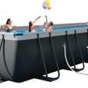 INTEX 26357MZ 20ft x 10ft x 52in Ultra XTR Deluxe Rectangular Above Ground Swimming Pool Set, Includes 1500 GPH Sand Filter Pump, SuperTough Puncture Resistant, Rust Resistant, Easy to Assemble