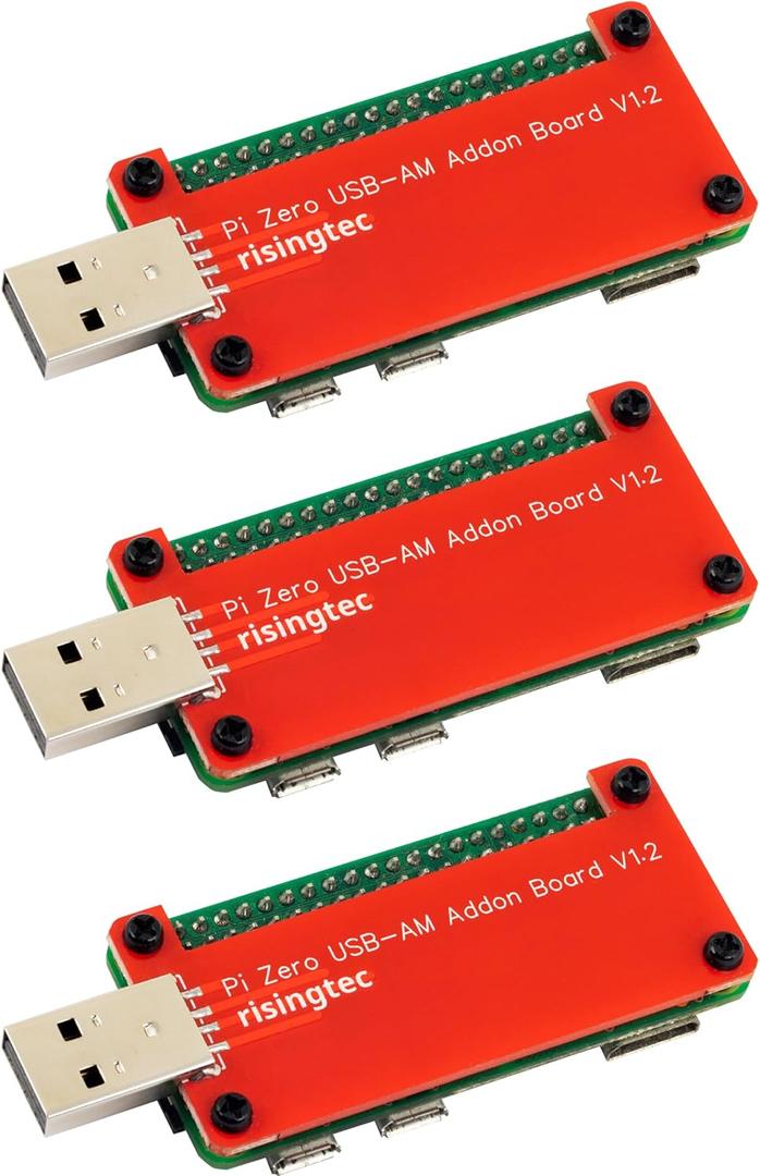 USB Dongle Breakout Board USB-A Male Expansion Board for Raspberry Pi Zero/Zero W/Zero 2/Zero W 2 (Pack of 3)