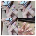 3 x 5 Pack Heart Cat Eye Magnet for Nails,Heart Magnet for Cat Eye Gel Polish,Flexible Diy Nail Magnet Cat Eye Tool with Y-Shaped Guide,Professional Nail Magnet Sticks for Nail Art Salon,DIY Manicure Kit