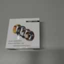 Smart Ring - Health and Fitness Tracker with Calories/Heart Rate/Blood Oxygen/Blood Pressure/Sleep Monitoring, IP68 Waterproof Pedometer for Exercise (Silver, #8)