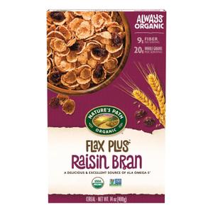 Nature's Path Organic Flax Plus Raisin Bran Cereal, 14 oz (Pack of 3), Non-GMO, BB Date 02/04/2025