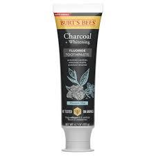 Burt's Bees Toothpaste, Natural Flavor, Charcoal with Fluoride Toothpaste, Mountain