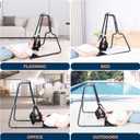 Neck Stretcher Hammock with Stand for Neck Decompression, Cervical Traction Device Stand Steel Heavy Duty, Neck Decompressor Neck Stretching Strap with Stand or Frame for Neck Tension Relief