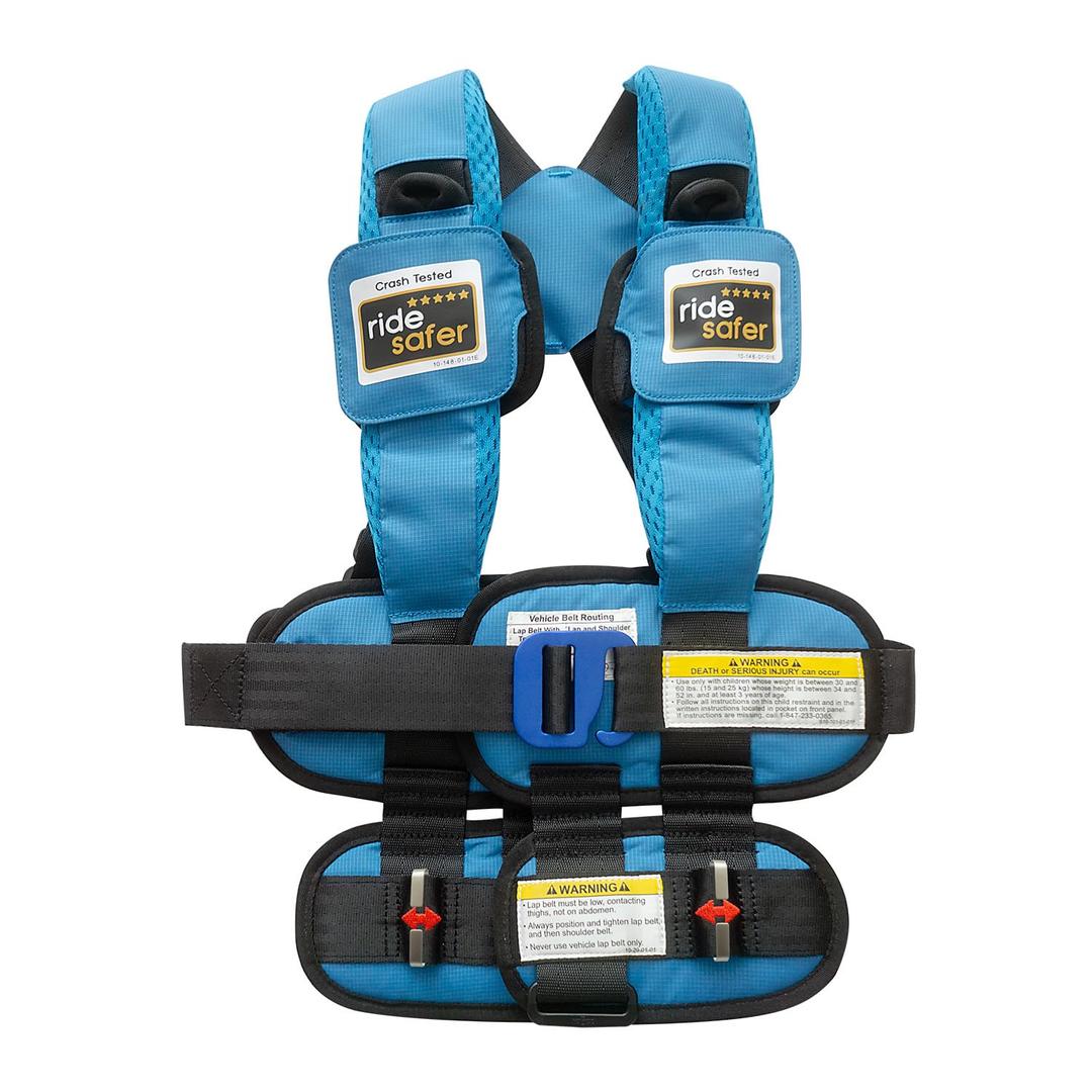 RideSafer Gen 5 - Small Blue, Lightweight, Compact, Portable Car Seat - Perfect for Travel and Everyday Child Safety (Small (Pack of 1))