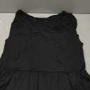 Amoretu Womens Tunic Dress Long Sleeve V Neck Casual Loose Flowy Swing Shift Dresses Size XL, Black