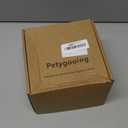 Petygooing Black Elevated/Raised Ceramic Dog Bowl for Small Breeds, Dog Food Water Dish with Stand,Pet Feeding Bowl with Anti Slip Rubber for Cats and Small Dogs Puppy 13.5 OZ (5.1In / 1.7 Cups)