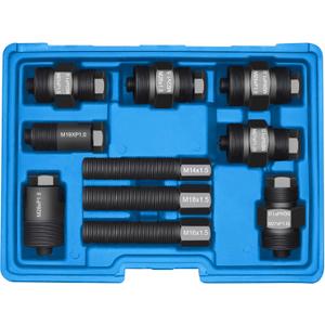 Motorcycle Flywheel Puller Kit for Small Engine, 14mm 16 18 19 20 22 24 25 26 27 28mm 10PCS Dirt Bike ATV Flywheel Puller Set (Blue)