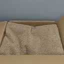 Faux Jute Non-Slip Area Rug, 4x6 Washable Pet-Friendly Floor Mat for Living Room, Bedroom, Entryway, Machine Woven Durable Scratch Resistant Carpet, Brown