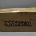 Extra Long Step Stool with Handle for Elderly(22 Inch), Heavy Duty 2 Stepping Stool with Adjustable Handrails for High Beds, Non-Skid Platform Foot Stool for Adults, Seniors, Handicapped (Black)