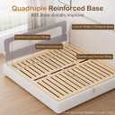 Bed Rail for Toddlers, 71 Inch Swing Down Toddler Bed Rails with Wider U-Shape Base, Breathable Baby Bed Rail Guard for King, Queen, Full, Twin Bed Rail for Baby