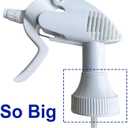 4-Pack Spray Bottle Nozzle compatible with Zep, Heavy-Duty Trigger Sprayer for 32oz Bottles, High-Output Adjustable Nozzle for Home & Industrial Use (45mm) (Neck Size - 45/400)