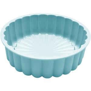 Sunflower Cake Pan Baking, Silicone Round Cake Mold, Round Silicone Molds, Non Stick Round Cake Pans Sponge Flan Mold for Cake Topper Decoration for Birthday Party Cake Bread DIY Light Blue