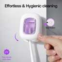 UV Toothbrush Covers Case and Holder,Dual UVC Light(2X Stronger), Clear Window,Toothbrush Cleaner Portable Brush Cover and Travel Case Fits Most Electric and Manual Toothbrushes