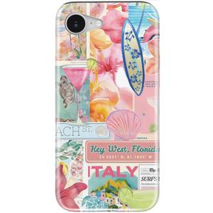 LUMARKE for iPhone 16e Case, Cute Preppy Floral Cover for Women