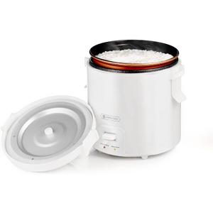1.0L Mini Rice Cooker,WHITE TIGER Portable Travel Steamer Small,15 Minutes Fast Cooking, Removable Non-stick Pot, Keep Warm, Suitable For 1-2 People - For Cooking Soup, Rice, Stews & Oatmeal