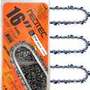 NEO-TEC 3 Pack 16 Inch Chain Saw Chain 0.050" Gauge 0.325" Pitch 66 Drive Links, Fits for 435, 445, 450E, 543XP and more - M66