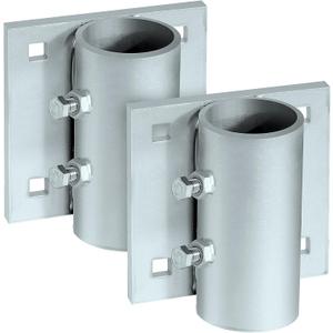 Stationary Dock Heavy Duty Hardware Side Leg Pipe Holder,Floating Dock Brackets Hardware,Dock Pipe Brackets Sleeve Holder for Pipe Pole Post,7/16" Holes for 3/8" Carriage Bolts