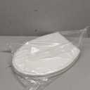 Hibbent Premium Elongated Toilet Seat with Cover(Oval) Quiet Close, One-Click to Quick Release, Easy Installation Never Loosen Hinge, Slow Close Toilet Seat and Cover, Easy Cleaning-White Color