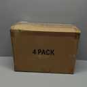 CTSNSLH 4 Tier Plastic Storage Bins and Boxes Organizer - Stackable with Lids for Bedroom, Living Room, Office - Foldable Containers (White)