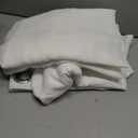 Semi Voile White Sheer Outdoor Curtains for Patio 6 Pcs 110x84 In