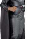 3 x Star Wars Reva Official Youth Haloween Costume - Printed Jumpsuit with Belt Buckle and Detachable Cape (Black, M)