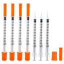 U-100 1ml 31ga Disposable Syringe and 31G x 6 mm (1/4") Needle, Lab Dispensing Supplies, 100Pack
