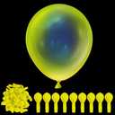 100 Pcs UV Neon Yellow Balloons 12 inch Neon Party Supplies, Balloons, Glow in the Dark for Birthday, Graduation, Baby Shower,Wedding, Anniversary Valentines Party Decorations